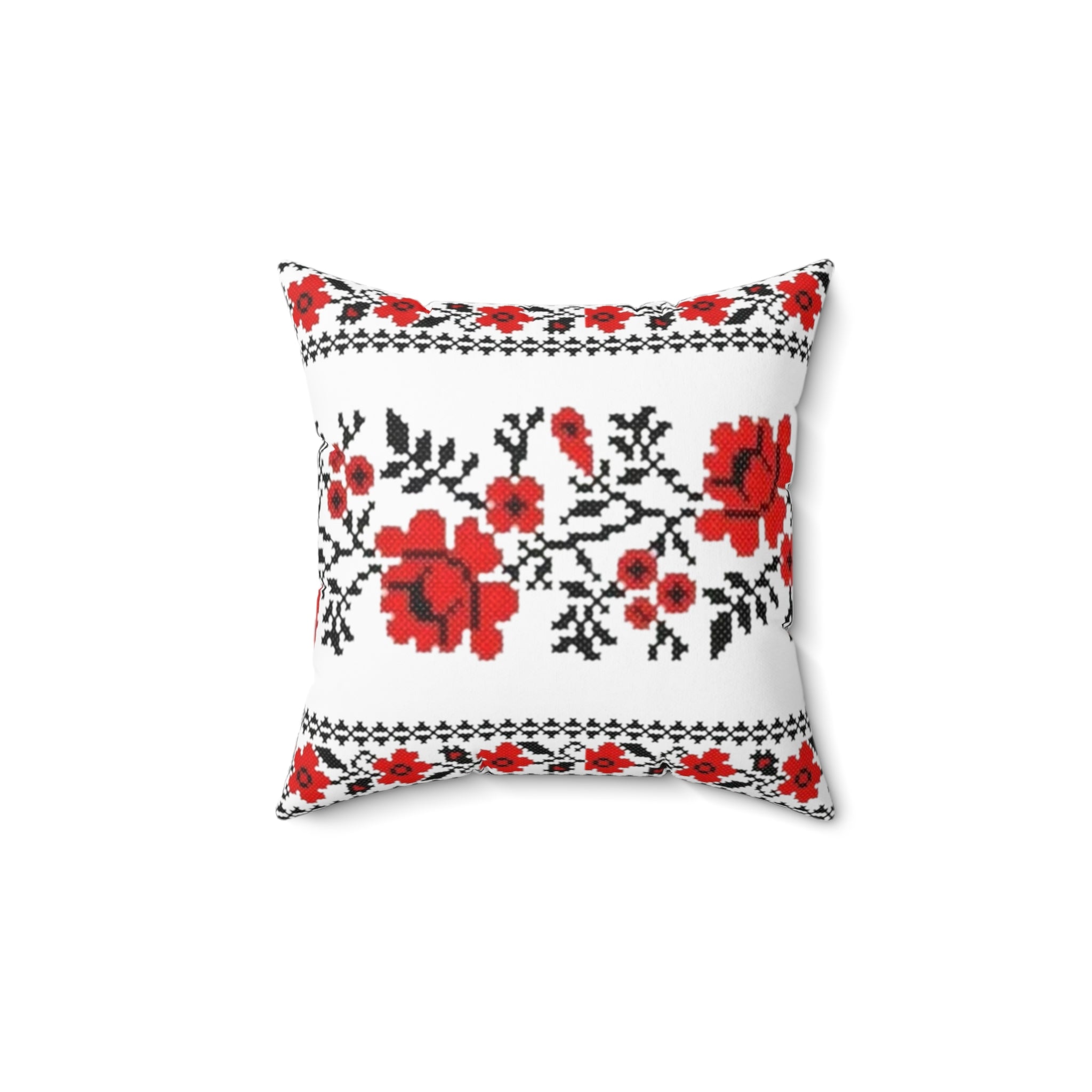 Ukrainian Traditional Red-Black Pattern Pillow and Pillow case, Pillow Cover, Gift Living Room Decor, bedroom, housewarming, cottage core