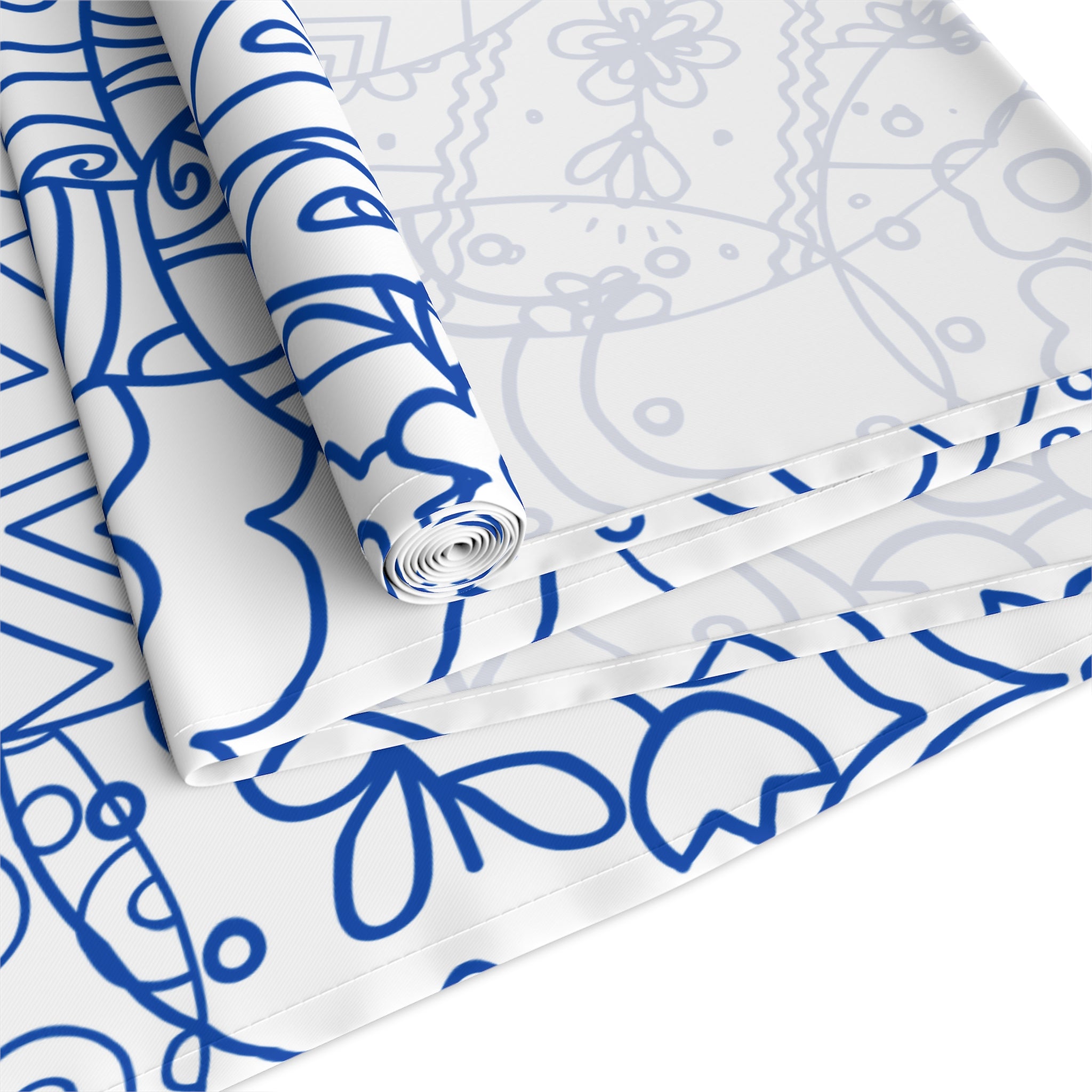 Table Runner Toile-inspired Easter Eggs Table Decor,  Cotton Poly, Housewarming, Holyday Table Setting