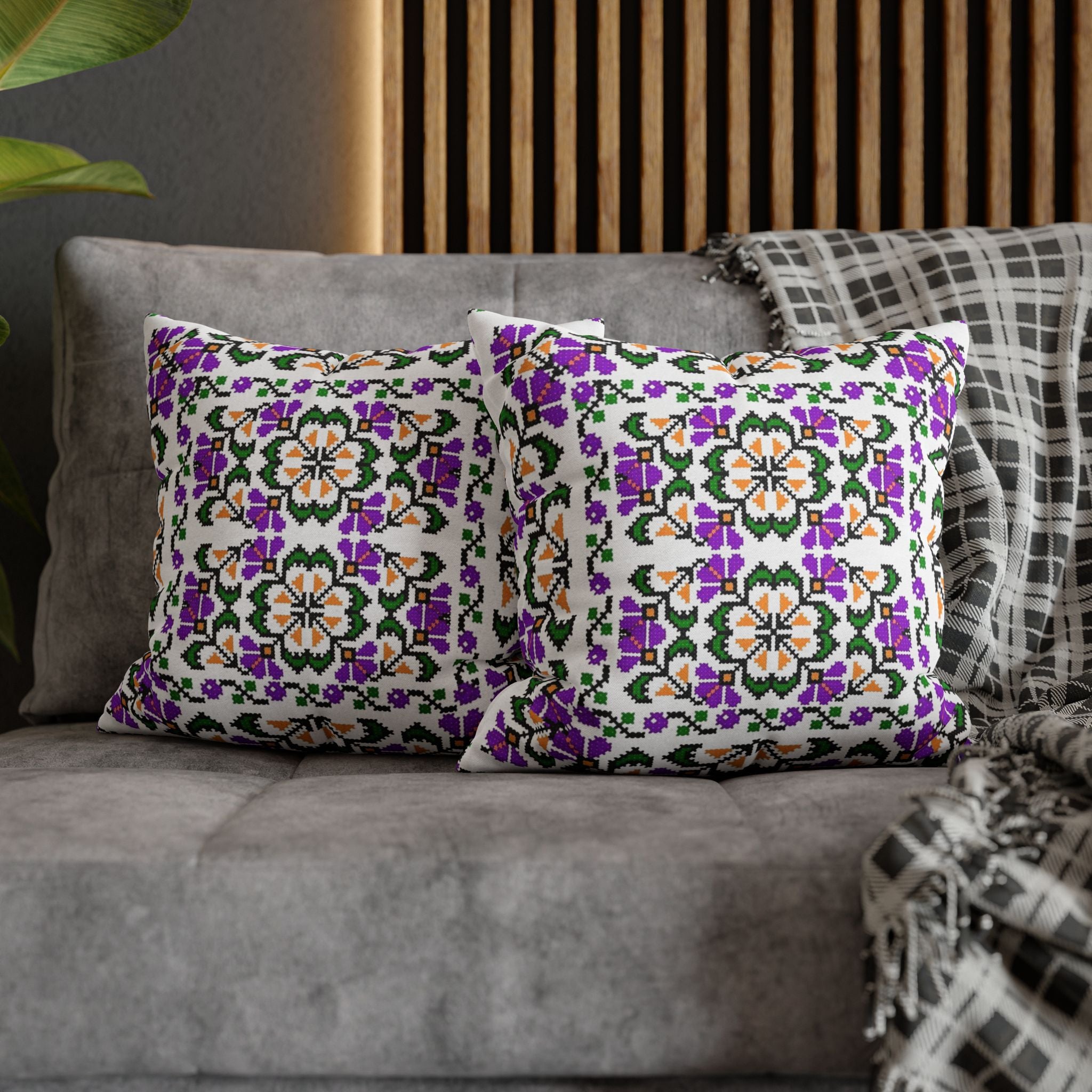 Ukrainian Floral Pillow Cover
