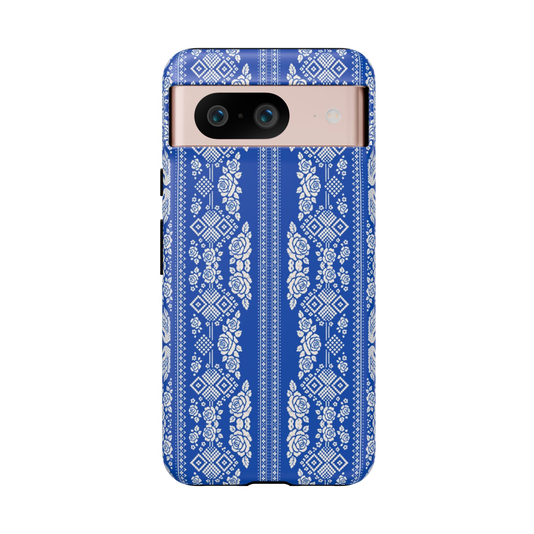 Wedding Swans Phone Case Blue  White Elegant Protective Cover, Tough Cases, Protective Folk Art Cover for iPhone  Samsung