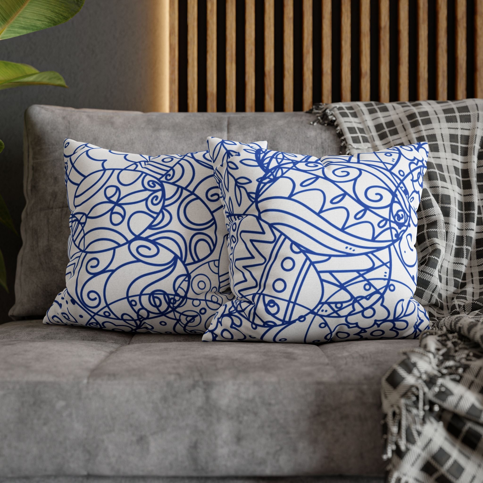 Toile de Jouy Easter Pillow Cover