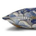 Denim Soul Indigo Floral Pillowcase – Double-Sided Watercolor Throw Pillow Cover