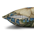 Wild Beauty Floral Throw Pillow Cover – Blue & Cream Botanical Cushion Case