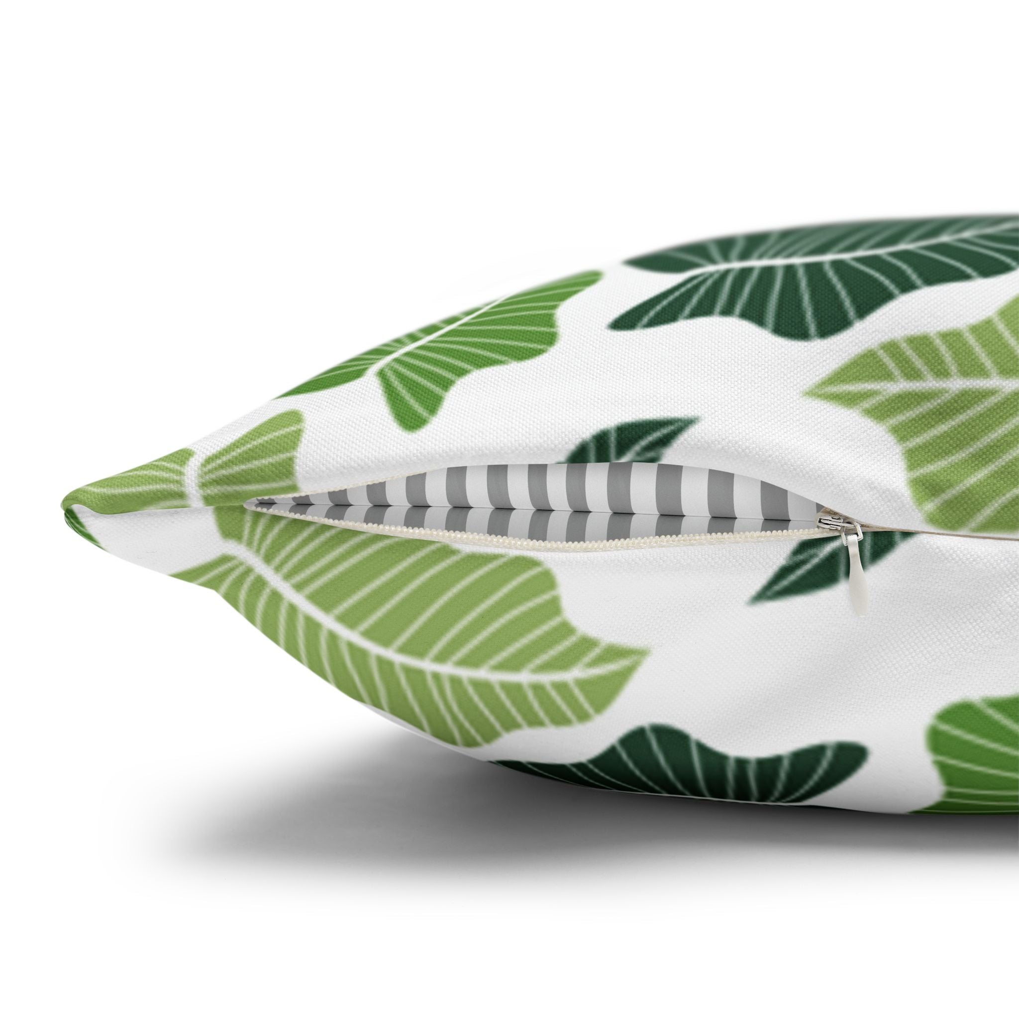 Green Leaf Pillow Cover