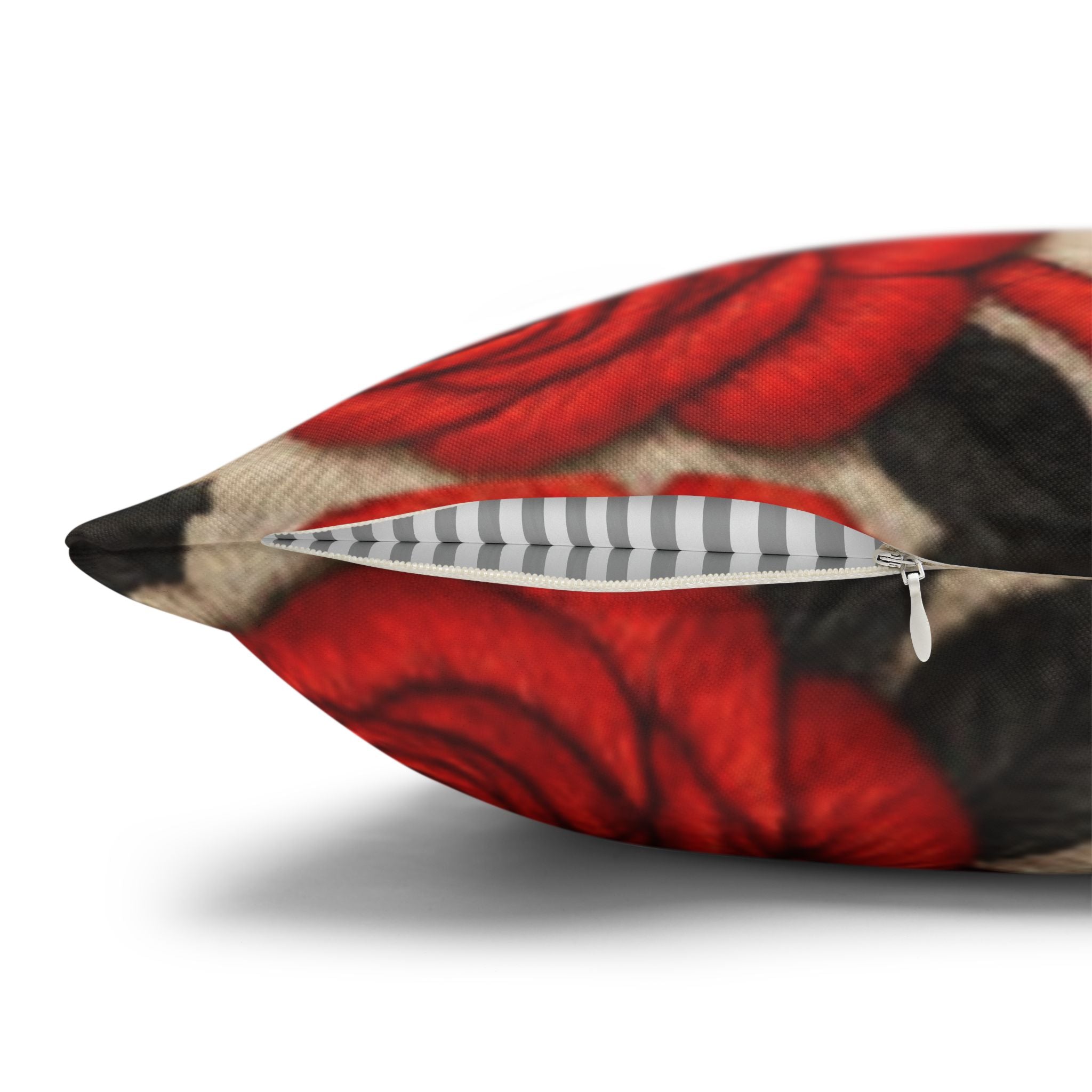 Red Roses Pillow Cover | Vintage Floral Double-Sided Cushion Case | Elegant Farmhouse Sofa Decor