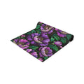 BLUESKYDEZIGN | Petrykivka Bloom Purple Peony Table Runner | Ukrainian Folk Art Dining Decor | Dark Cottagecore | Cotton or Polyester