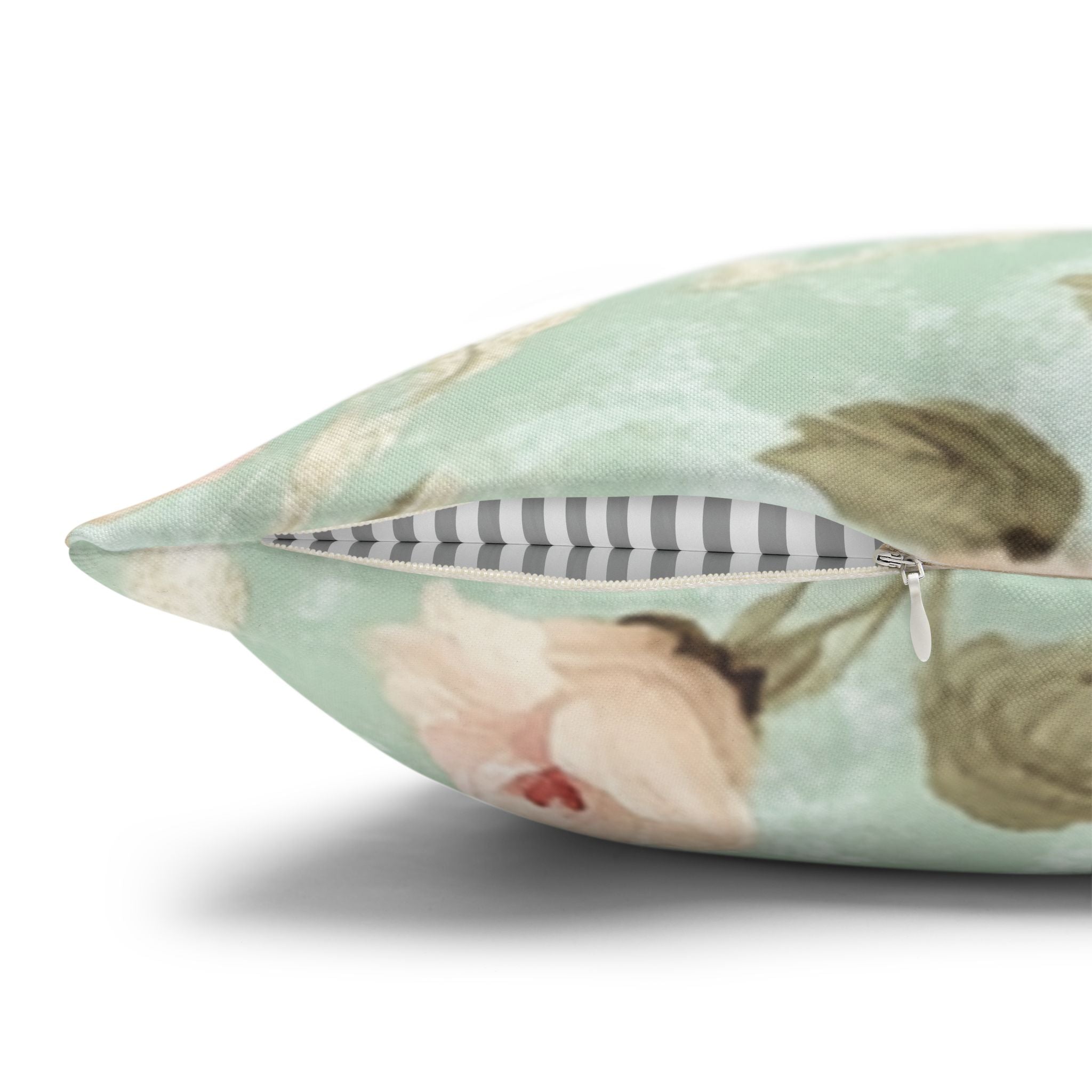 Vintage Pink Rose Pattern Pillowcase | Floral Throw Pillowcase