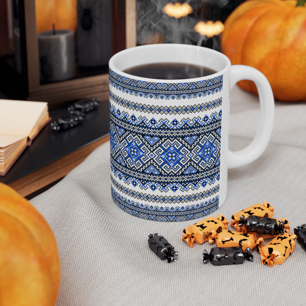 Ukrainian Embroidery Ceramic Mug