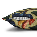 BLUESKYDEZIGN | Petrykivka Bloom Pillow Cover | Ukrainian Folk Art Floral Cushion | Embroidered Look | Cottagecore Home Gift