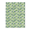 Green Leaves Fleece Blanket