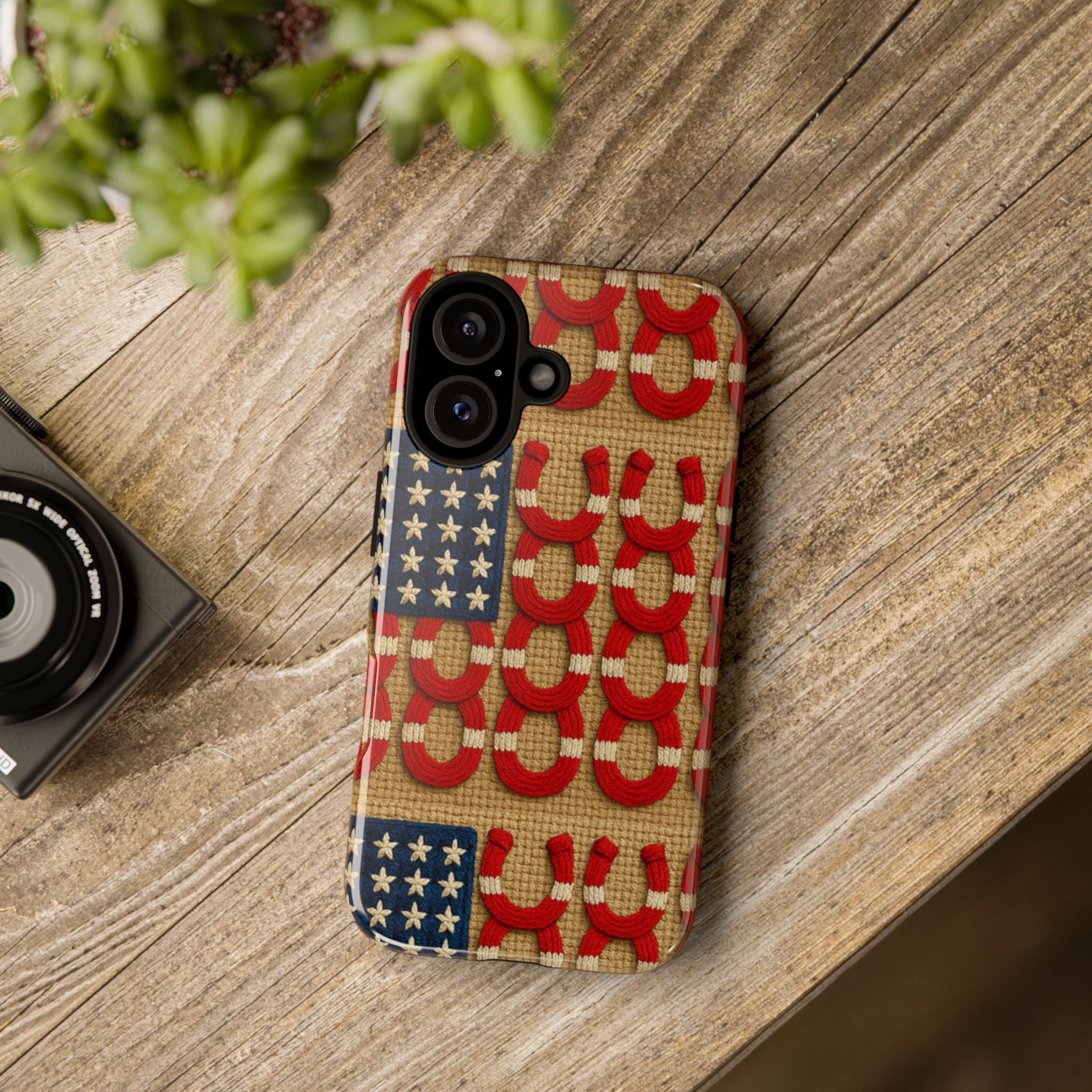 Rooted Knot iPhone Case | Patriotic Americana Tough Phone Cover | iPhone 15-17 Glossy & Matte