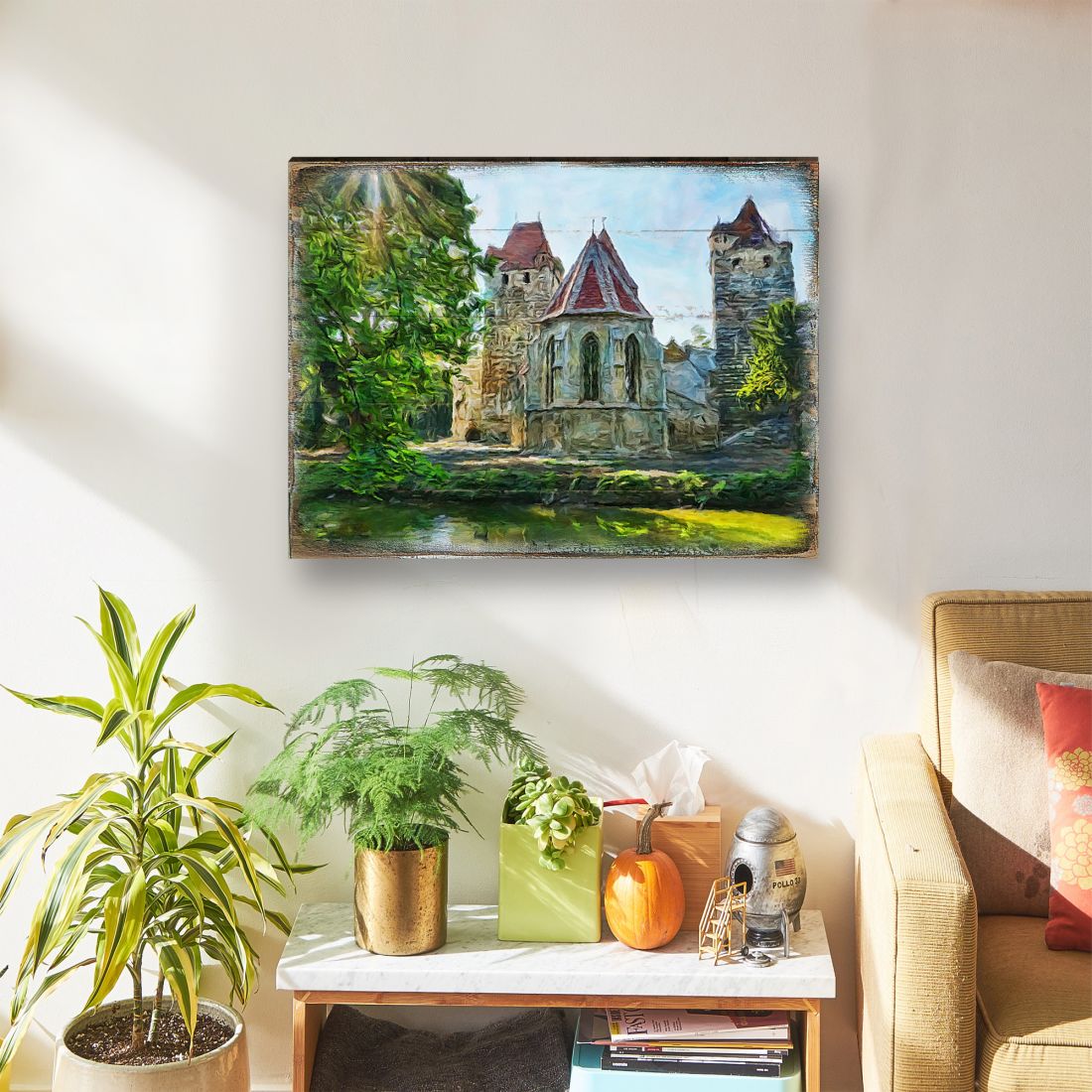 Aleeza Castle Wooden Wall Art by Nature Wonders | BLUESKYDEZIGN