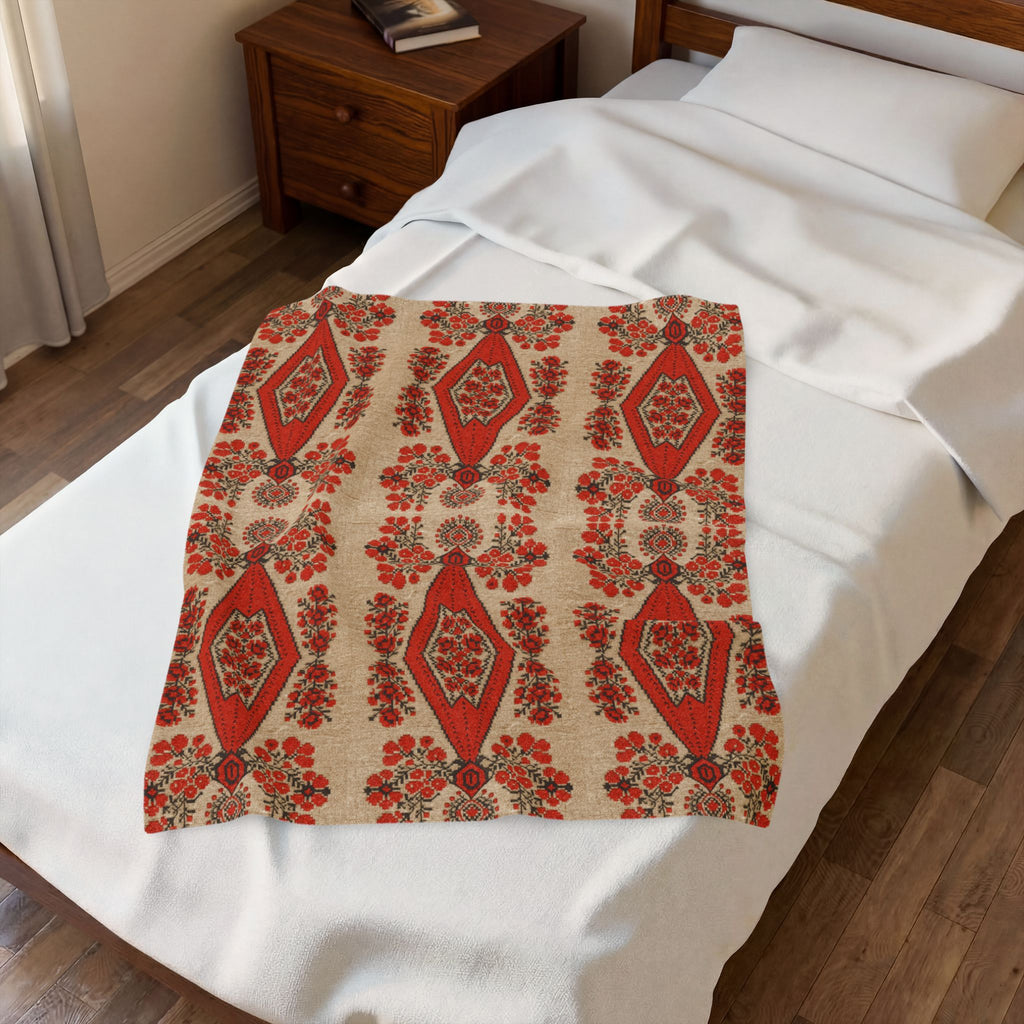 Berehynia Ukrainian Plush Blanket