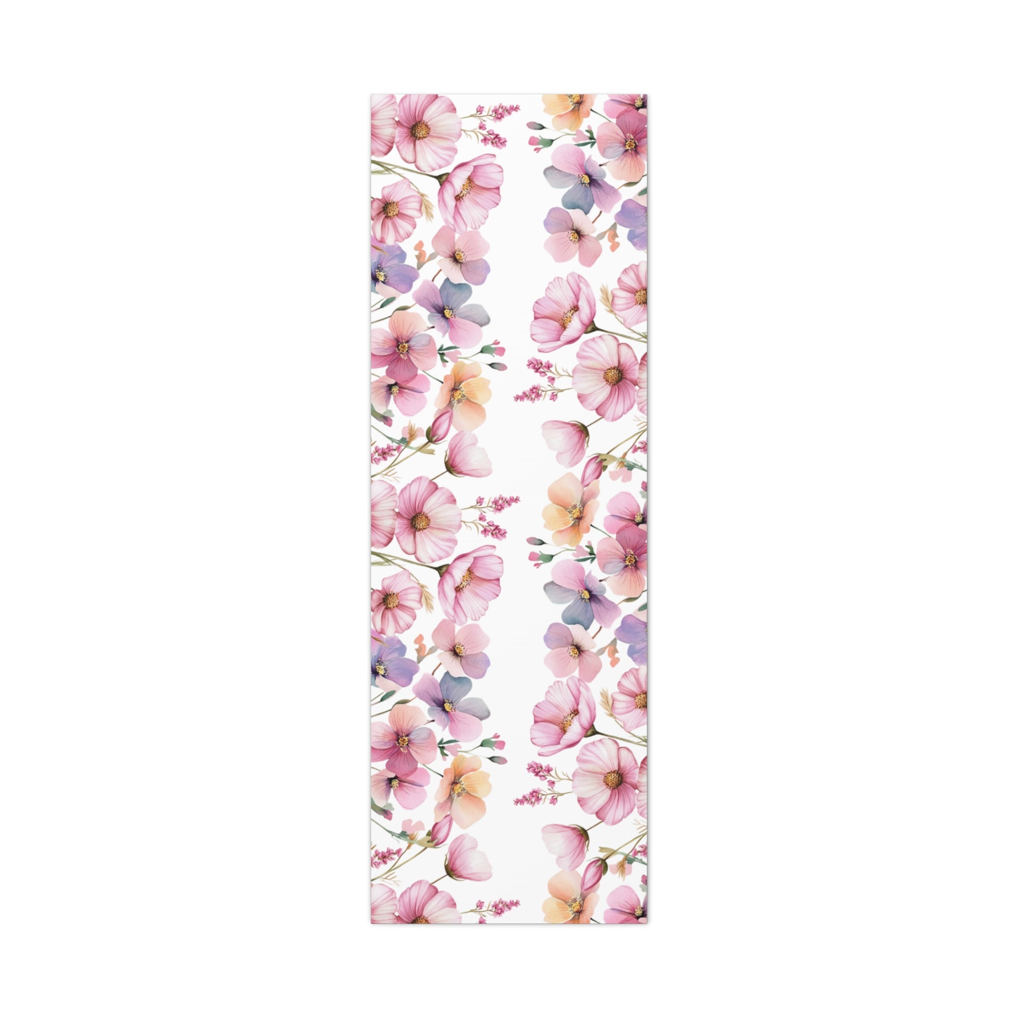 Pastel Floral Matte Canvas Wall Art, Soft Botanical Print, Modern Home Decor, Watercolor Flower Artwork, Stretched 1.25" Canvas