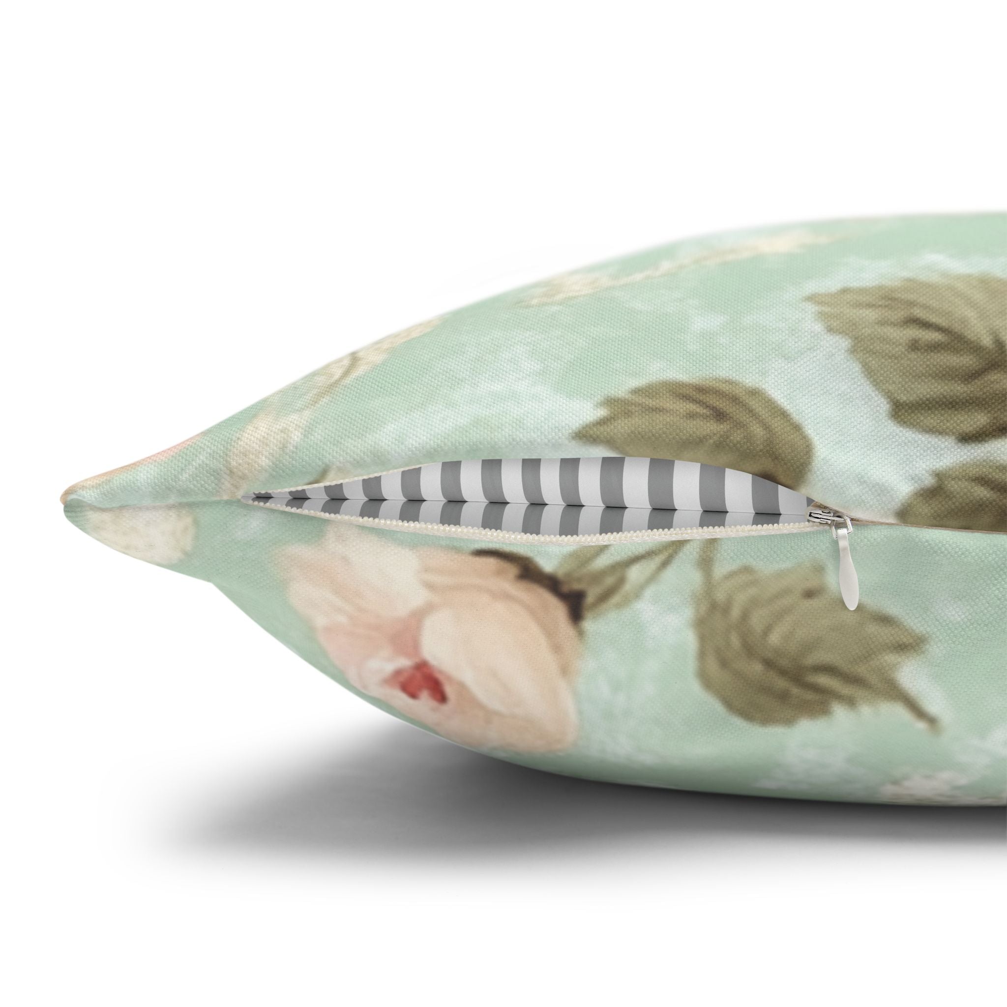 Vintage Pink Rose Pattern Pillowcase | Floral Throw Pillowcase