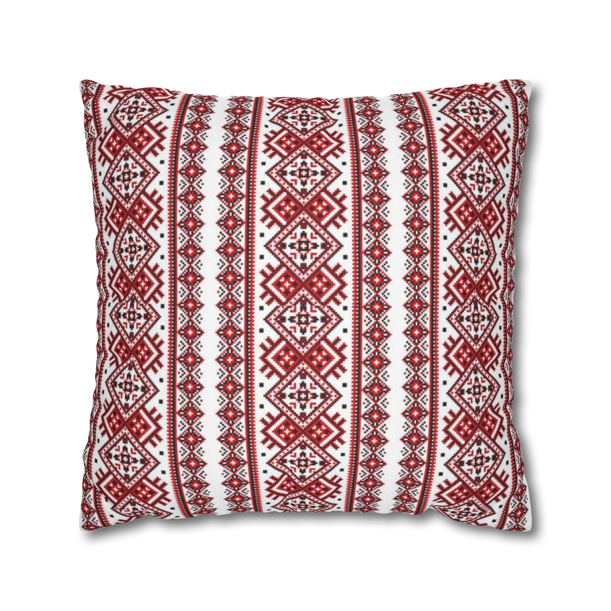 Ukrainian Traditional Red-Black Pattern Pillowcase Set2, Pillow Cover, Gift for parents, Living Room Decor bedroom, housewarming,cottagecore
