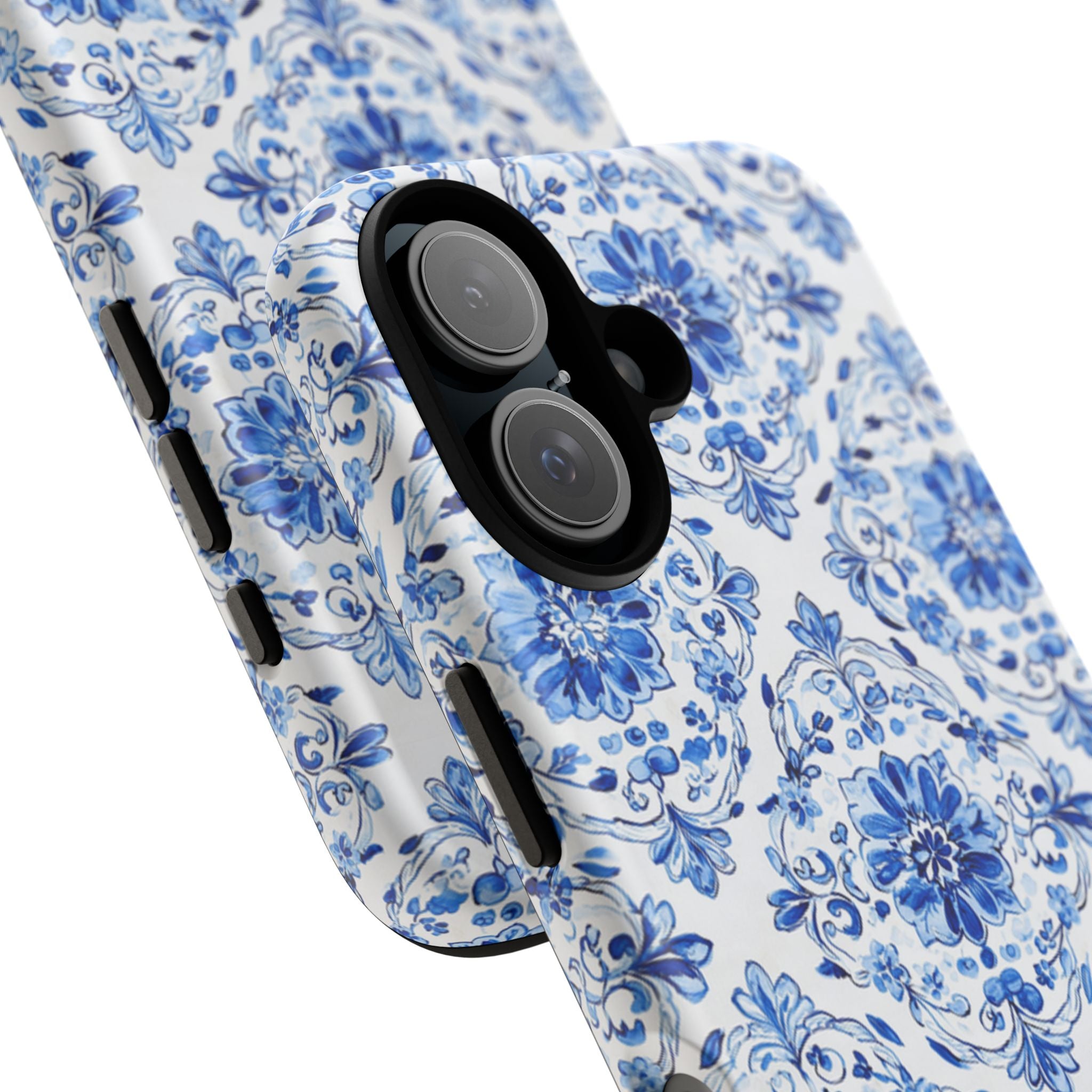 Blue Floral Tile Phone Case | Tough Case
