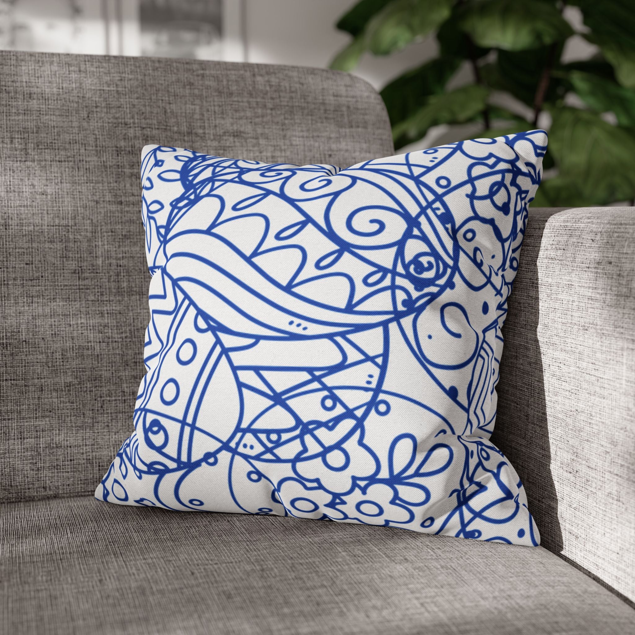 Toile de Jouy Easter Pillow Cover