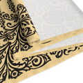 Vintage Baroque Floral Table Runner | Damask Cream & Black | BLUESKYDEZIGN