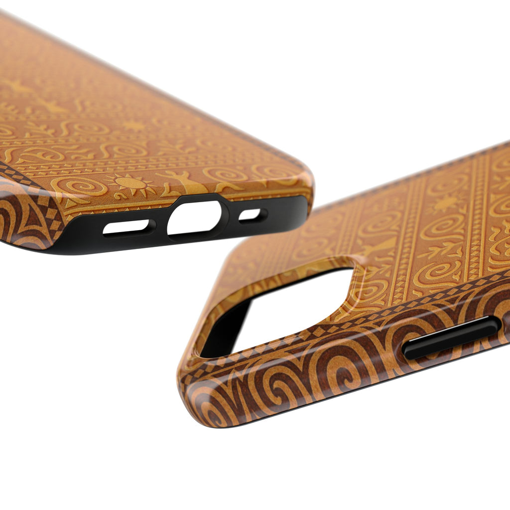 BLUESKYDEZIGN | Trypillian Code Phone Case | Ancient Terracotta Symbolism iPhone Cover | Ukrainian Heritage Gift