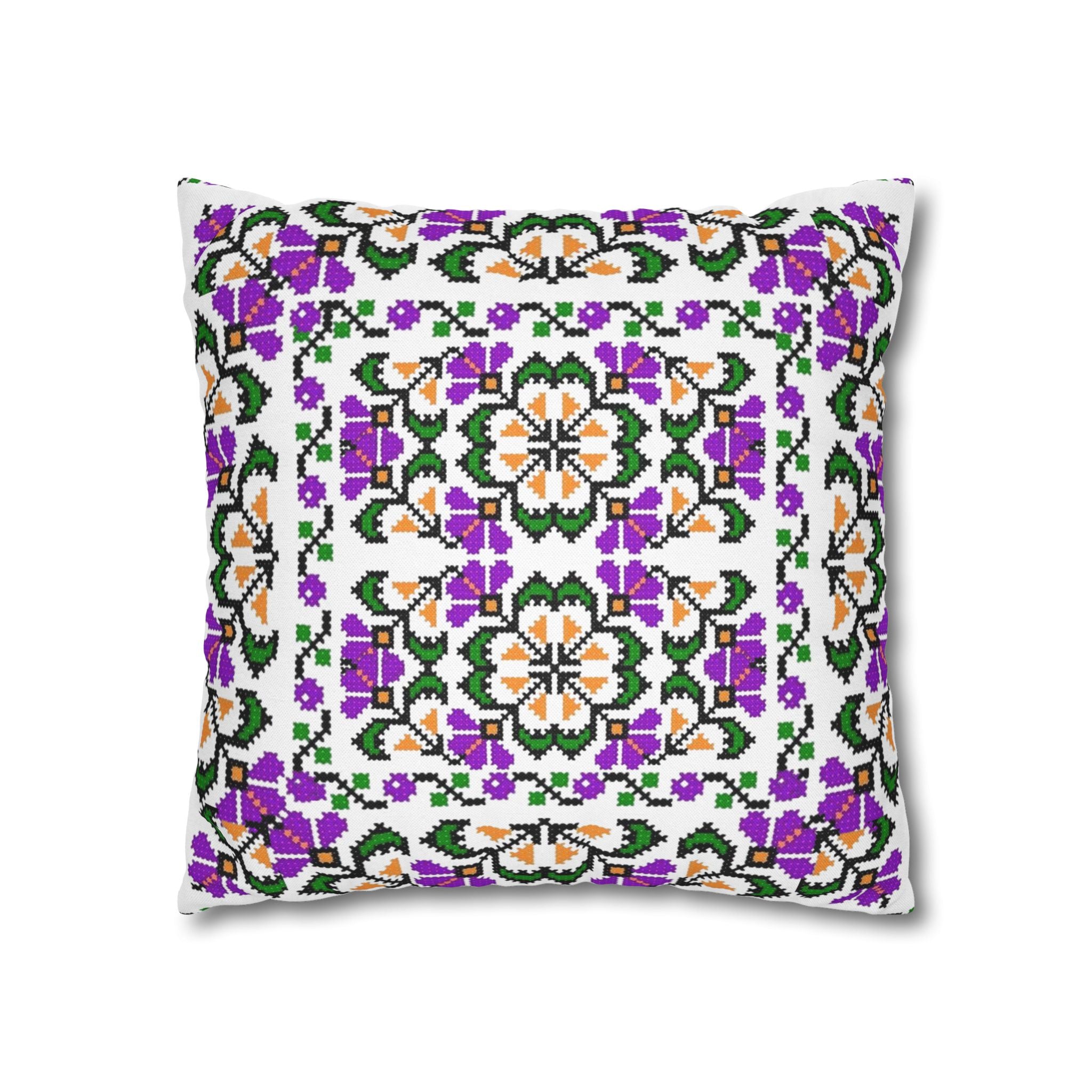 Ukrainian Floral Pillow Cover