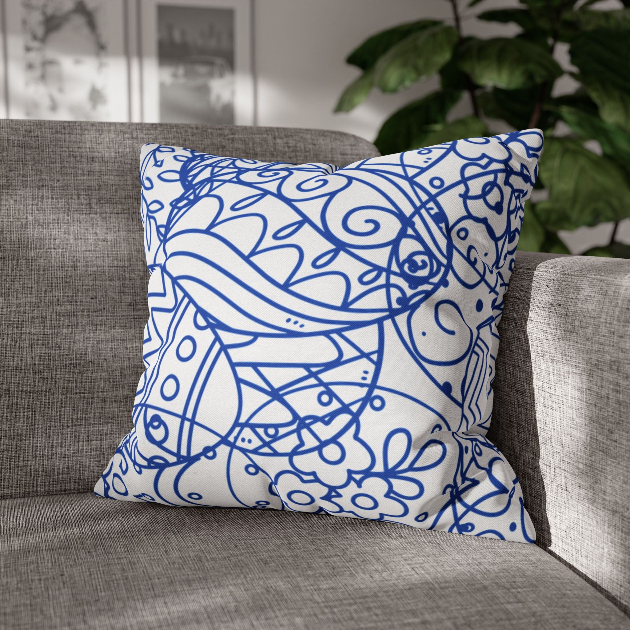 Pillowcase Toile de Jouy Throw Pillow Covers Poly, housewarming, Easter Eggs Home Decor