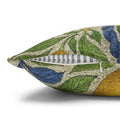 Citrus Riviera Lemon Pillow Cover – Mediterranean Botanical Throw Cushion Case | William Morris Style