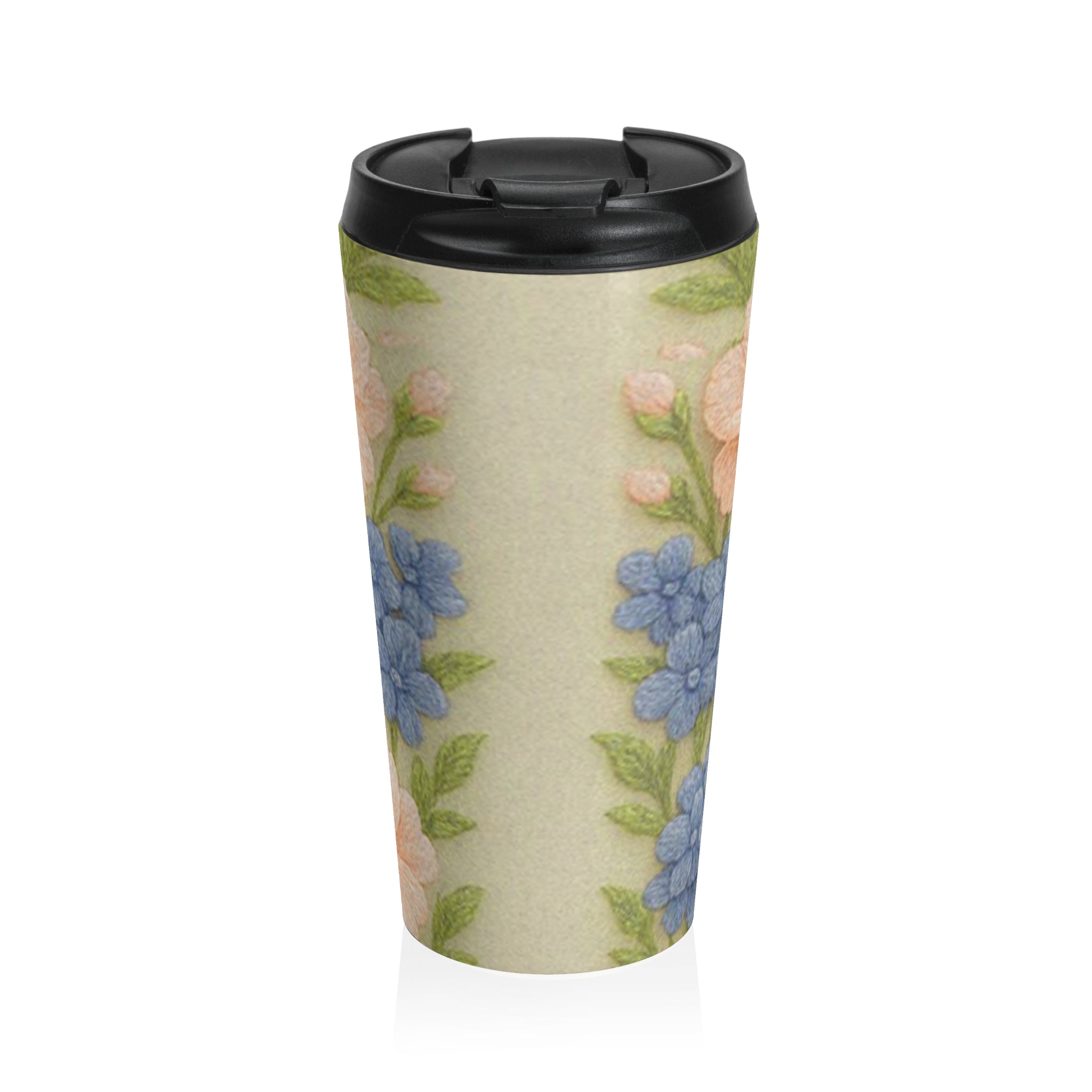Floral Travel Mug – Wooly Garden | Insulated Tumbler for Women | BLUESKYDEZIGN