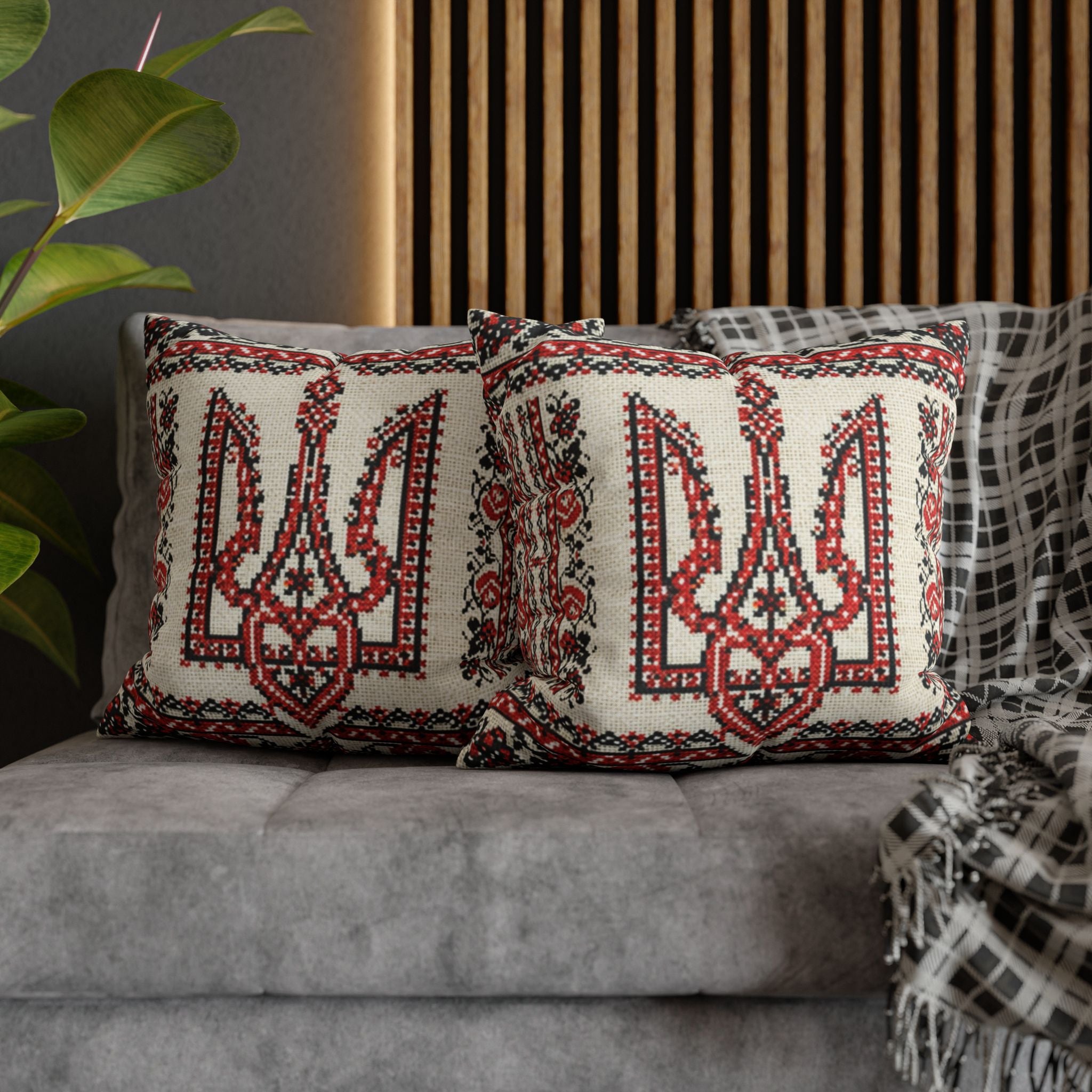 Tryzub Ukrainian Pillow Cover