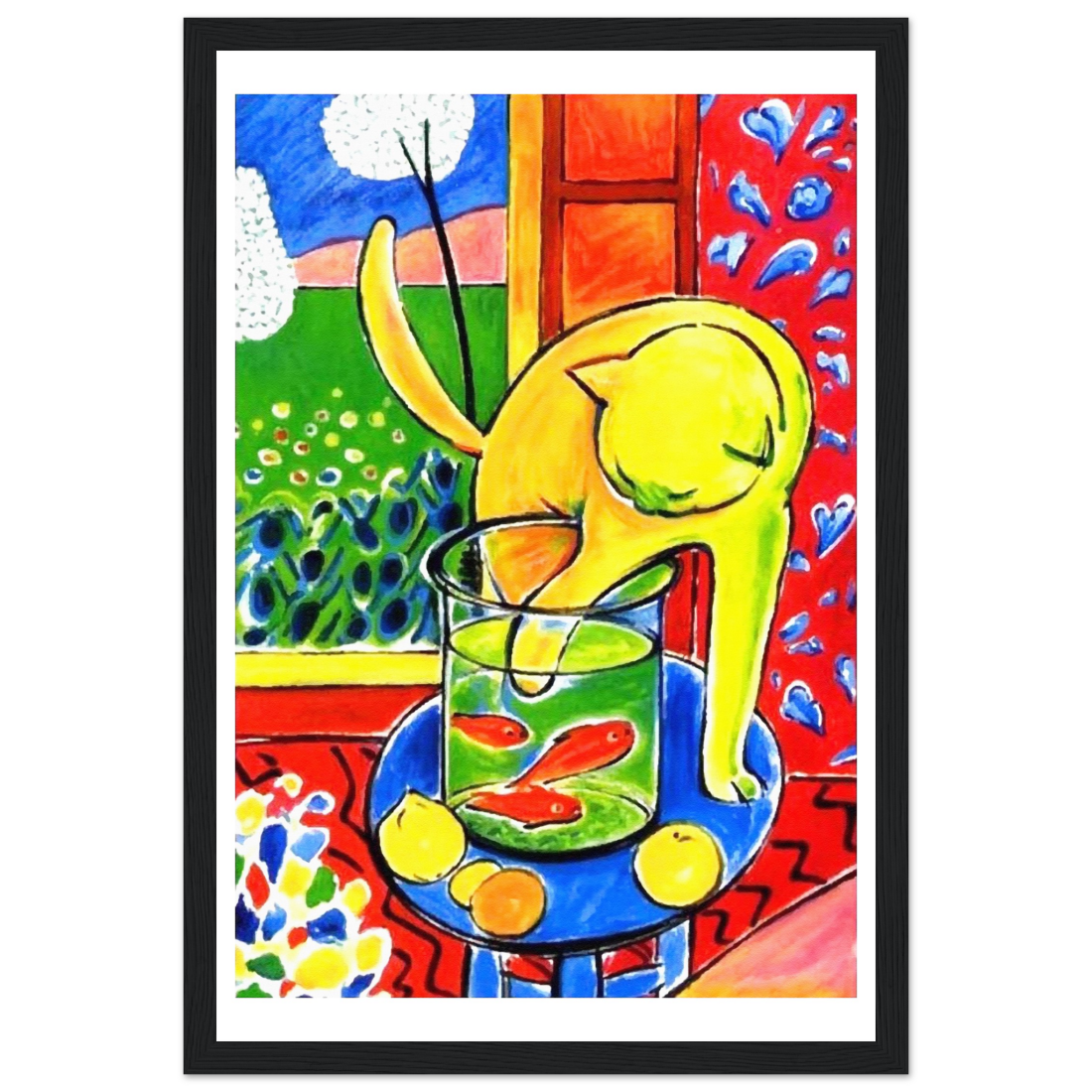 Matisse Cat with Red Fishes 1914 Poster | BLUESKYDEZIGN