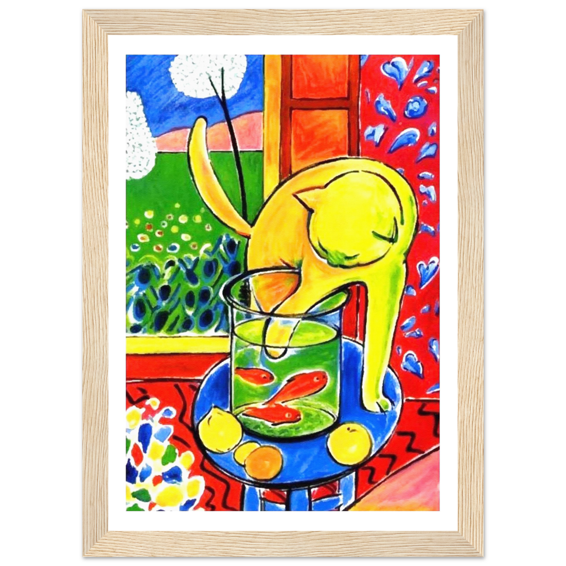Matisse Cat with Red Fishes 1914 Poster | BLUESKYDEZIGN