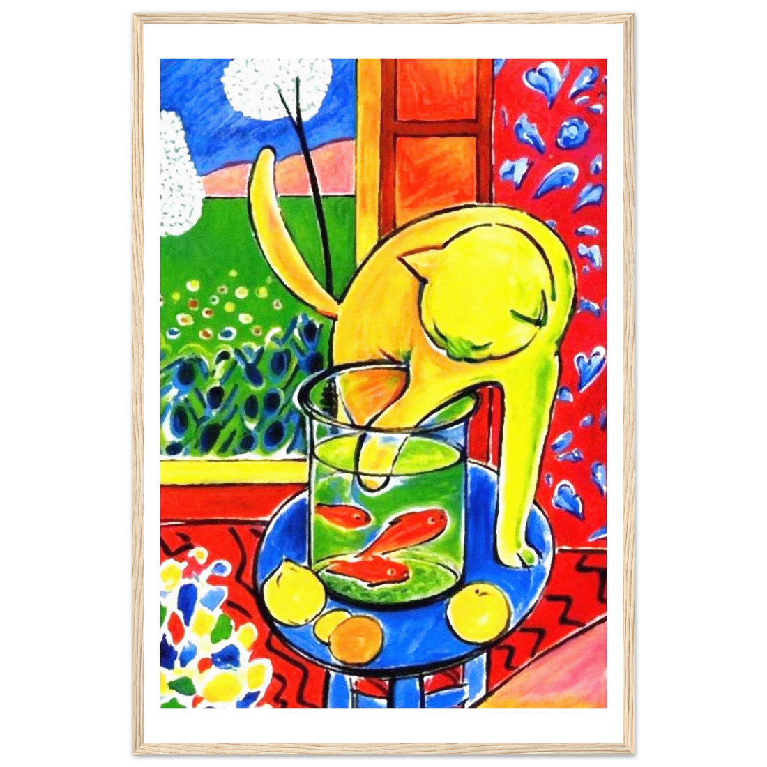Matisse Cat with Red Fishes 1914 Poster | BLUESKYDEZIGN