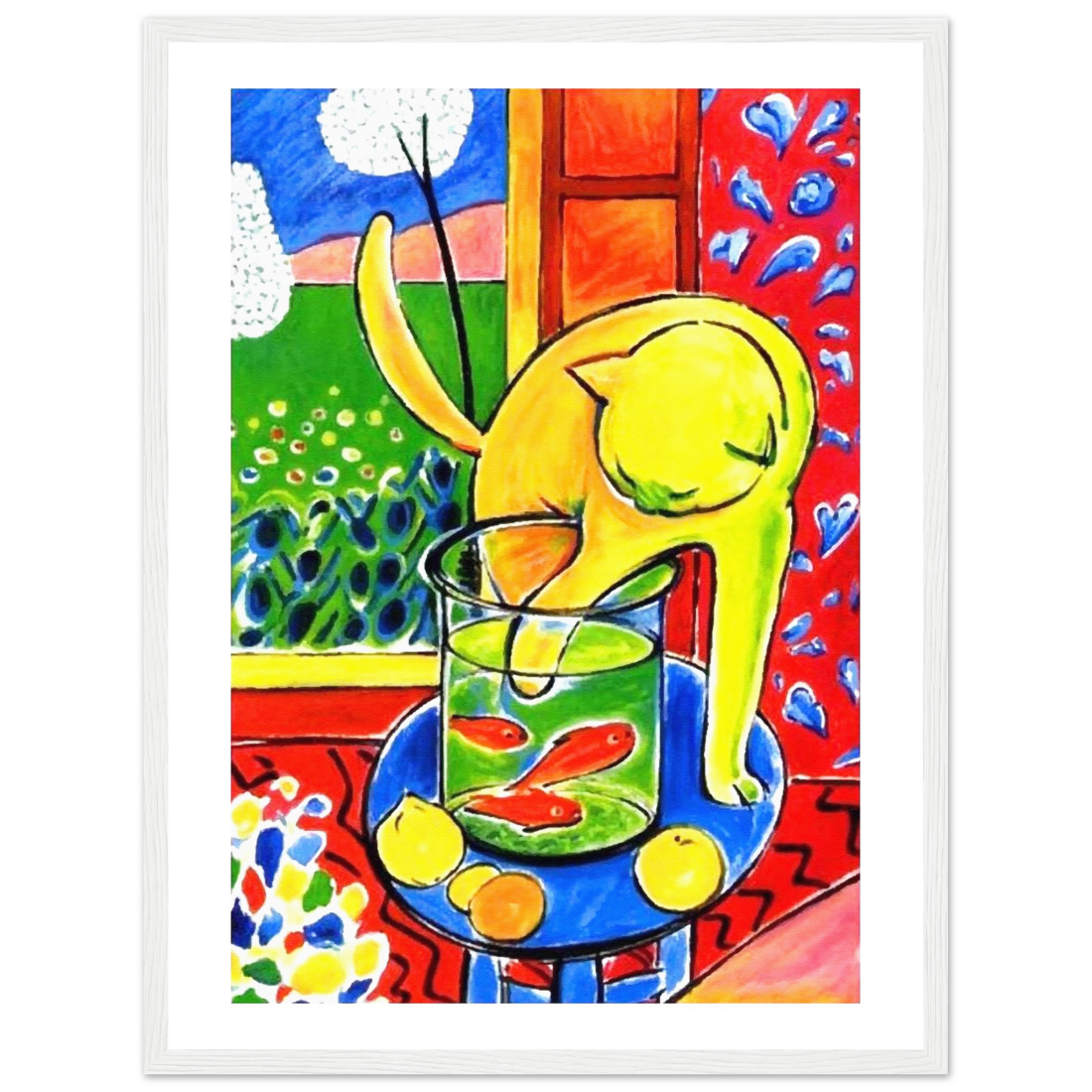 Matisse Cat with Red Fishes 1914 Poster | BLUESKYDEZIGN