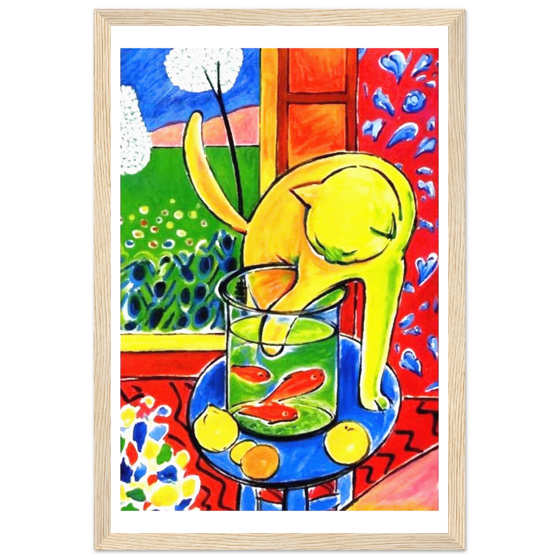Matisse Cat with Red Fishes 1914 Poster | BLUESKYDEZIGN