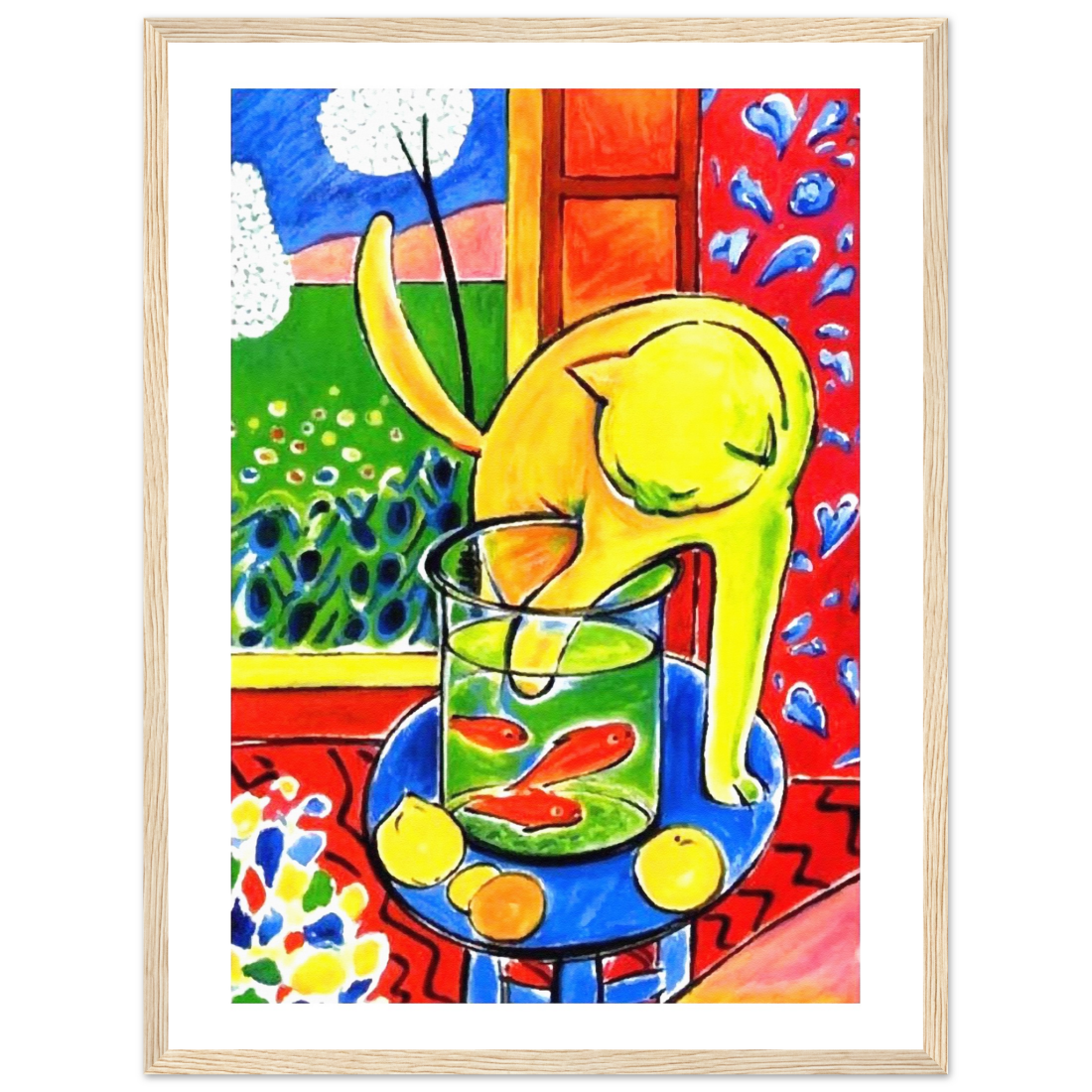 Matisse Cat with Red Fishes 1914 Poster | BLUESKYDEZIGN