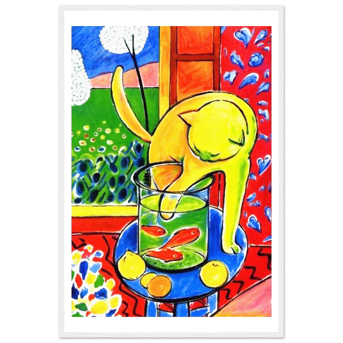 Matisse Cat with Red Fishes 1914 Poster | BLUESKYDEZIGN