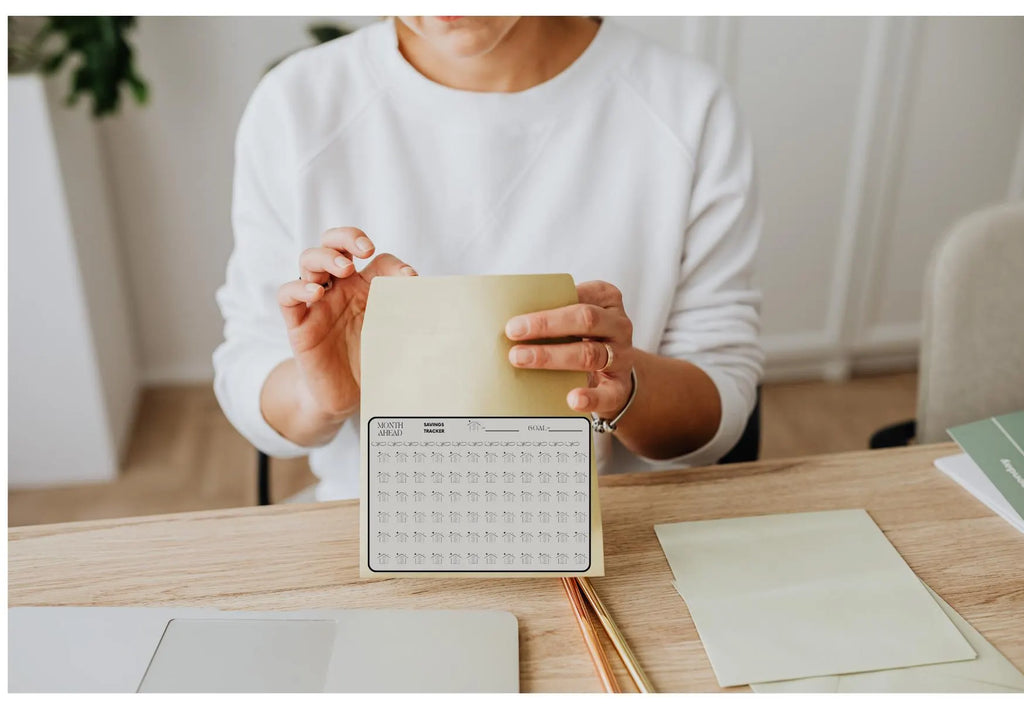A6 Savings Tracker Printable | Monthly Budget Planner | Cash Envelope System