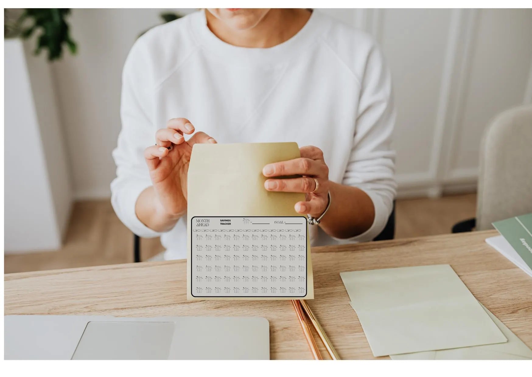 A6 Savings Tracker Printable | Monthly Budget Planner | Cash Envelope System