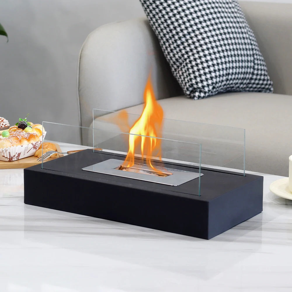 Square Tabletop Bio Ethanol Fireplace by JHY DESIGN | BLUESKYDEZIGN
