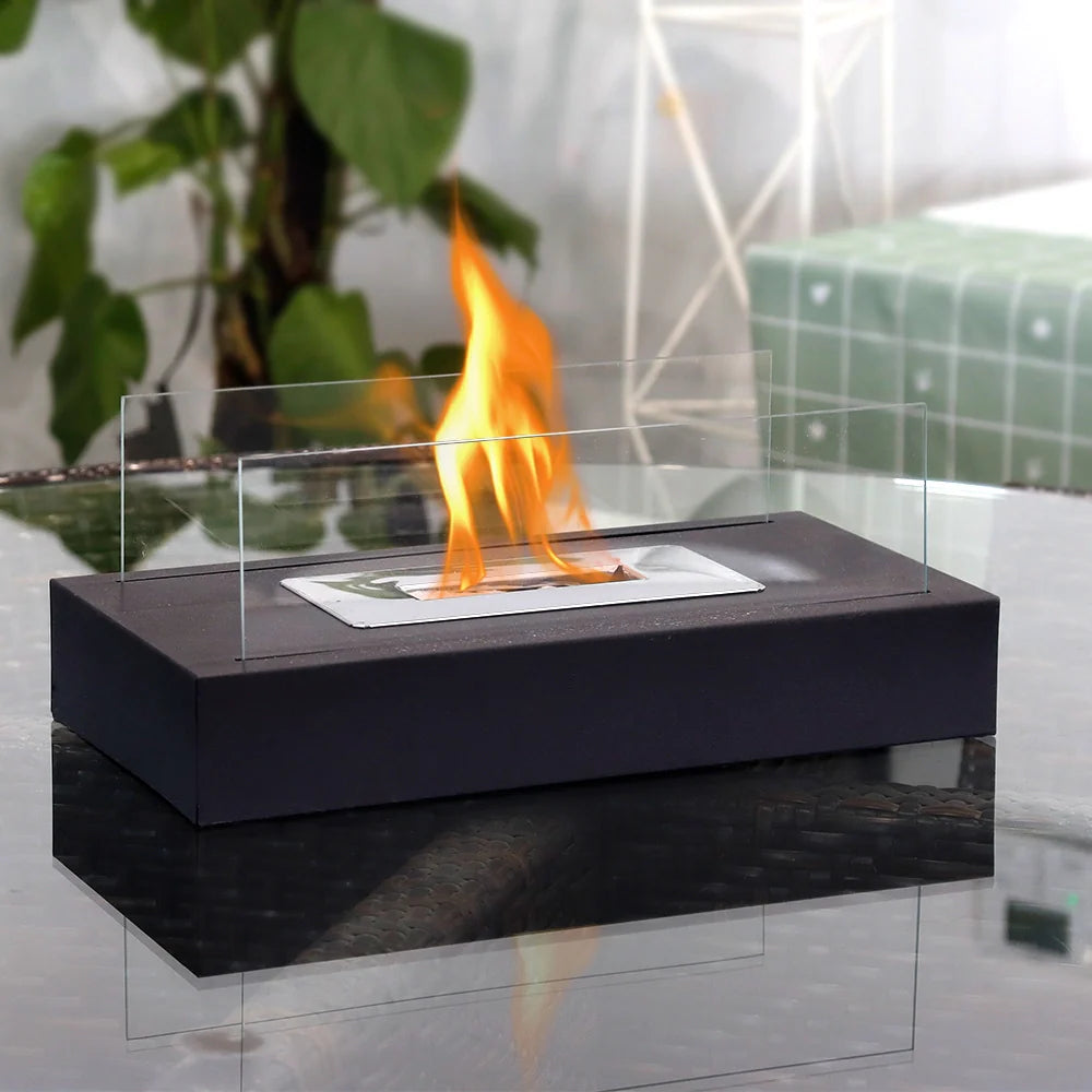 Square Tabletop Bio Ethanol Fireplace by JHY DESIGN | BLUESKYDEZIGN